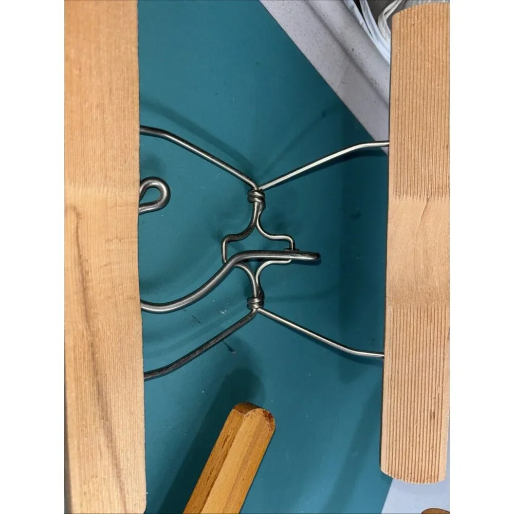 VTG Wooden‎ Pant Skirt Hangers Lot Of 2